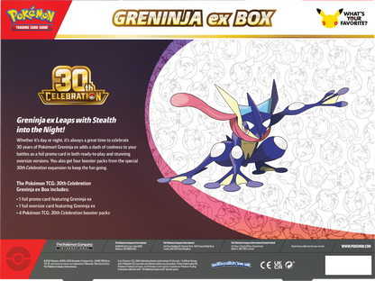Pokemon Mega Evolution ME30: 30th Celebration Greninja ex Box