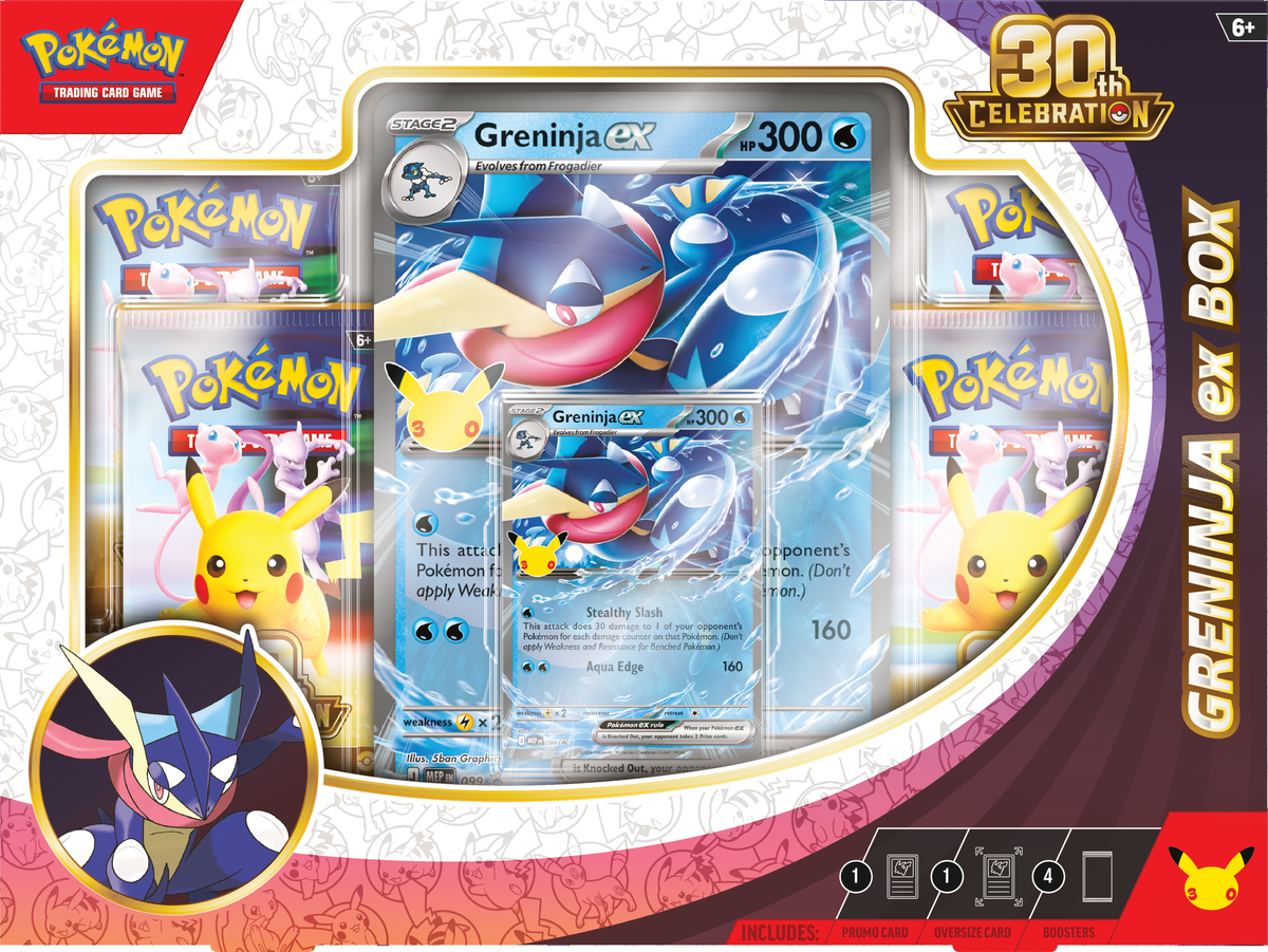 Pokemon Mega Evolution ME30: 30th Celebration Greninja ex Box