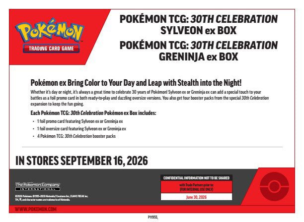 Pokemon Mega Evolution ME30: 30th Celebration Greninja ex Box