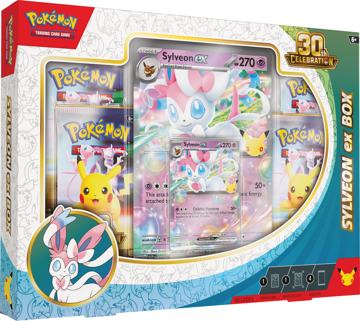 Pokemon Mega Evolution ME30: 30th Celebration Sylveon ex Box