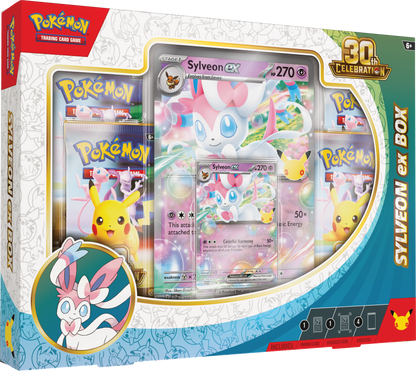 Pokemon Mega Evolution ME30: 30th Celebration Sylveon ex Box