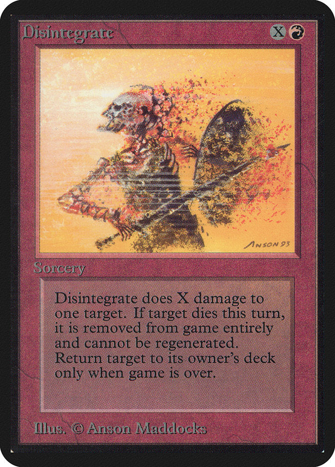 Magic: The Gathering MTG Disintegrate [Alpha Edition] Graded CGC 6.5 Ex/NM+