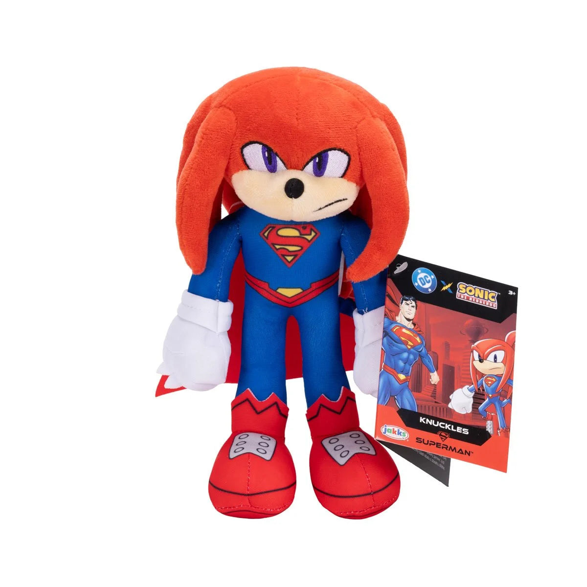 DC x Sonic the Hedgehog 9 inch Plush Knuckles as Superman