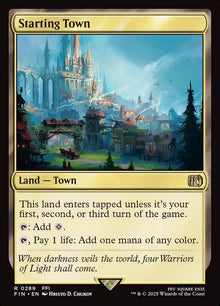 Magic MTG Starting Town [Final Fantasy] Near Mint Foil
