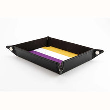 Fanroll Pride Fold Up Velvet Dice Tray - Nonbinary Flag