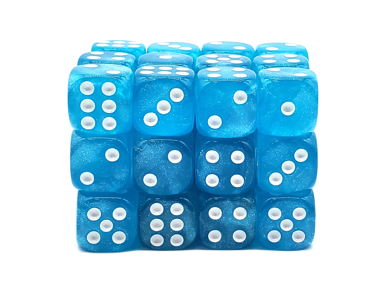 Old School Dice: 36ct 12mm d6 Dice Set - Galaxy - Arctic Shimmer