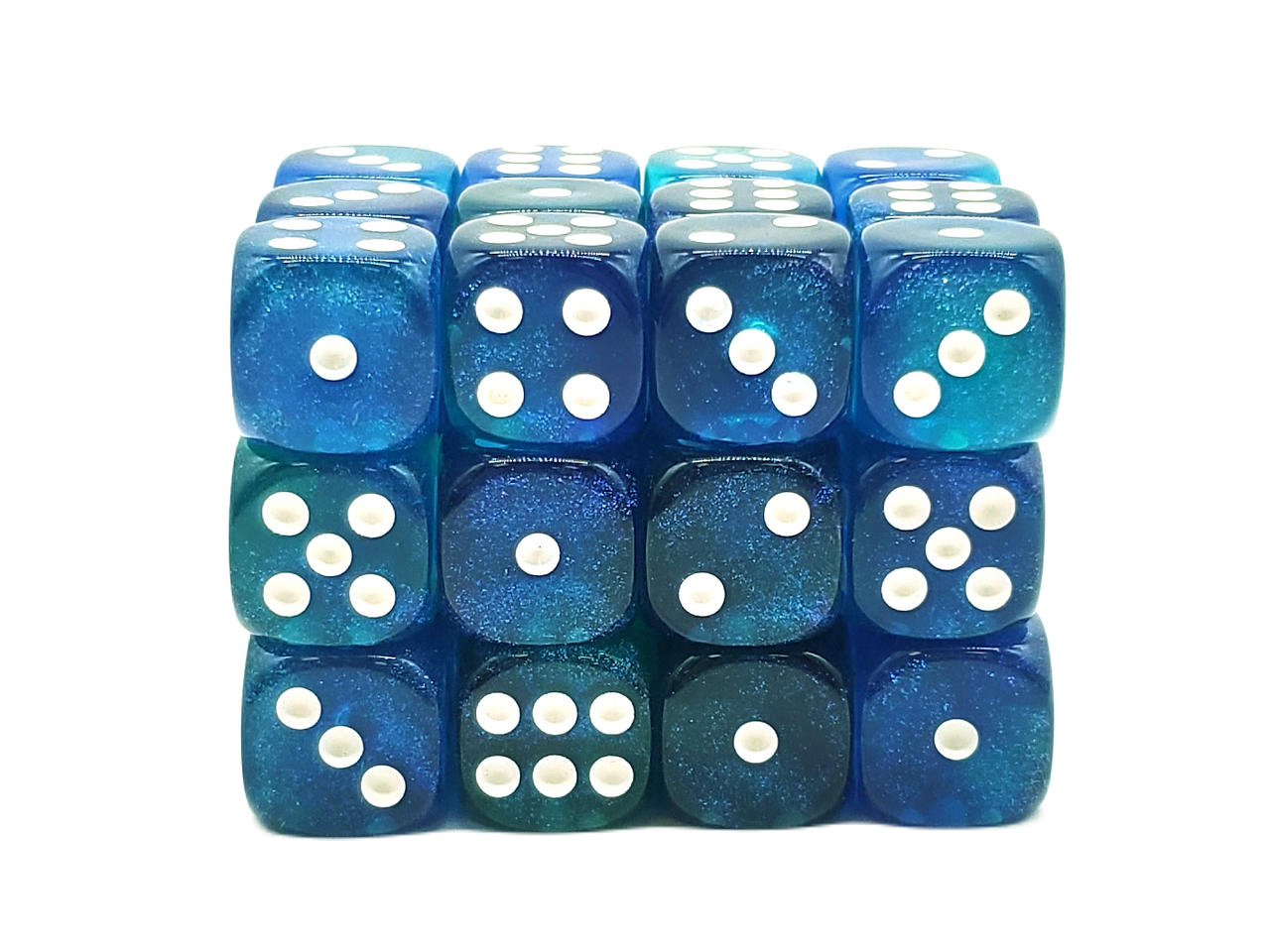 Old School Dice: 36ct 12mm d6 Dice Set - Galaxy - Fairy Lights