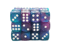 Old School Dice: 36ct 12mm d6 Dice Set - Galaxy - Northern Lights