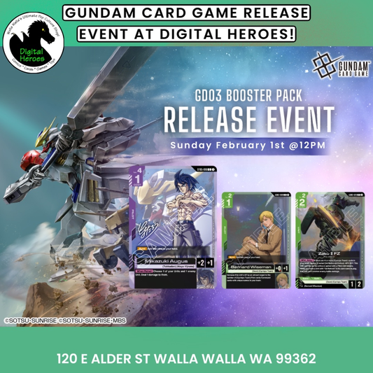 02/01/2026 12:00 PM GUNDAM CARD GAME GD03 Release Event Ticket