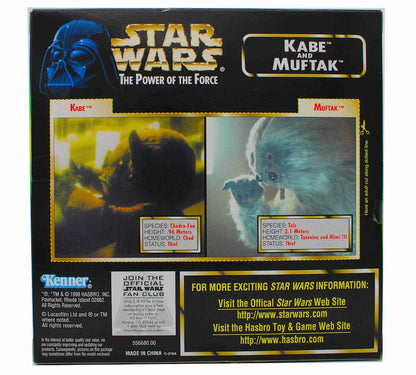 Hasbro 1998 Star Wars POTF Kabe and Muftak Action Figures