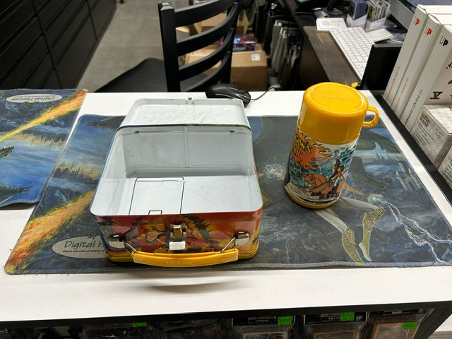 1983 Aladdin Industries Dragon’s Lair Metal Lunch Box and Thermos