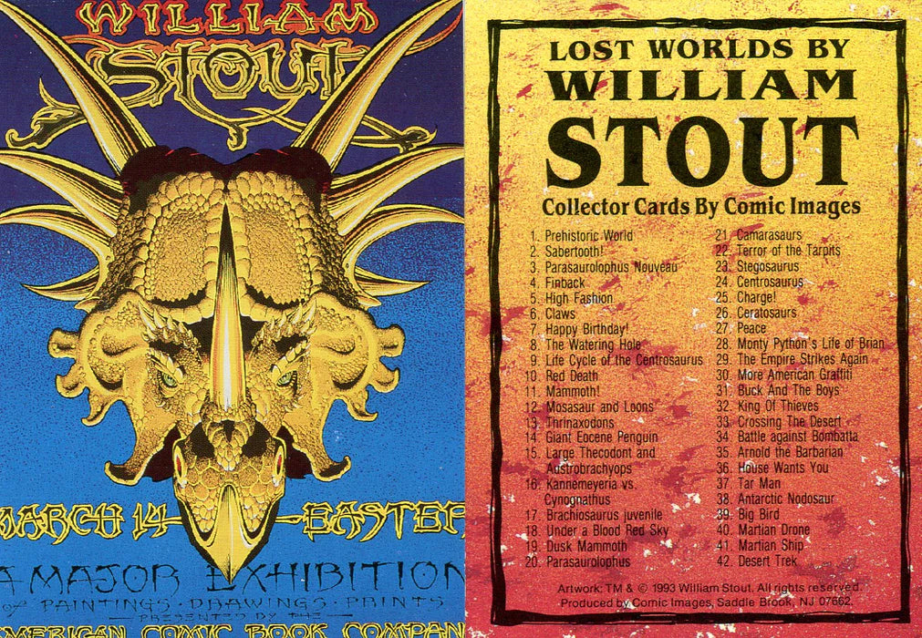 William Stout Lost Worlds Series 1 Complete 90 Card Basic Set