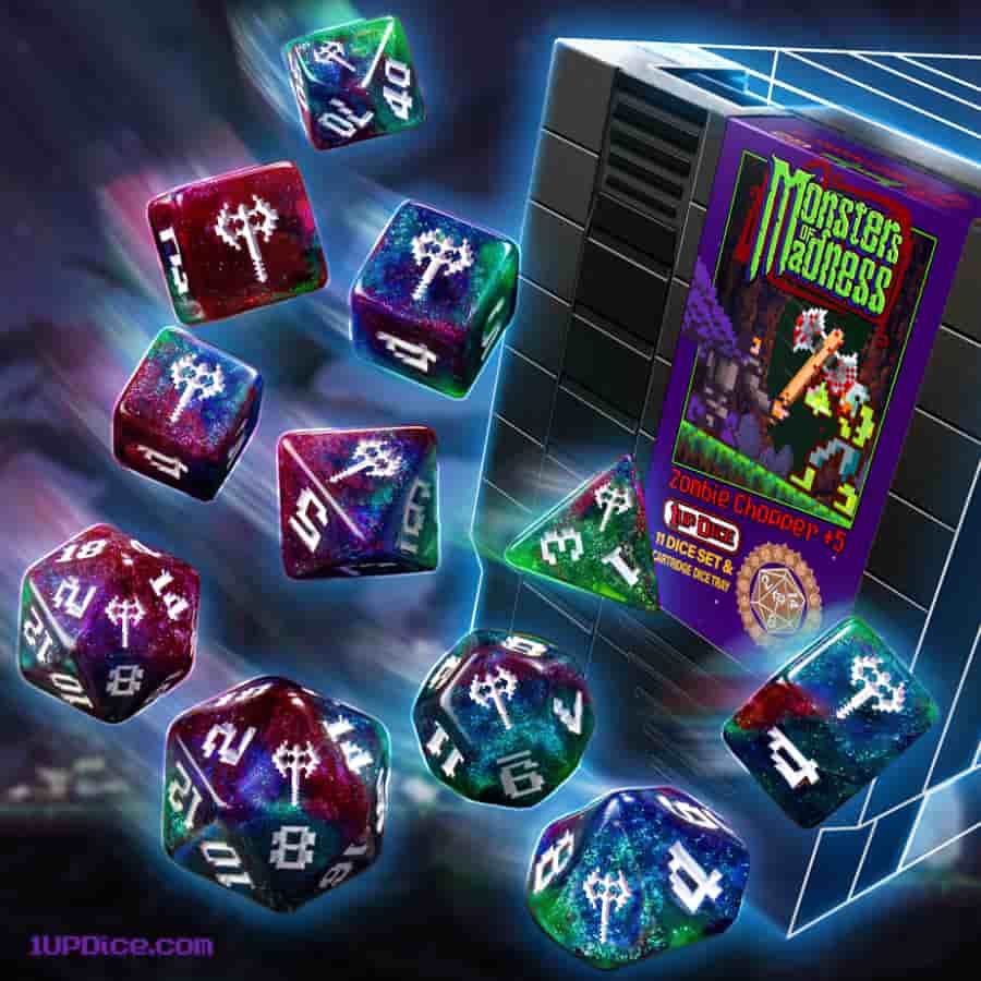 One Up Dice Polyhedral Cartridge Set: Zombie Chopper