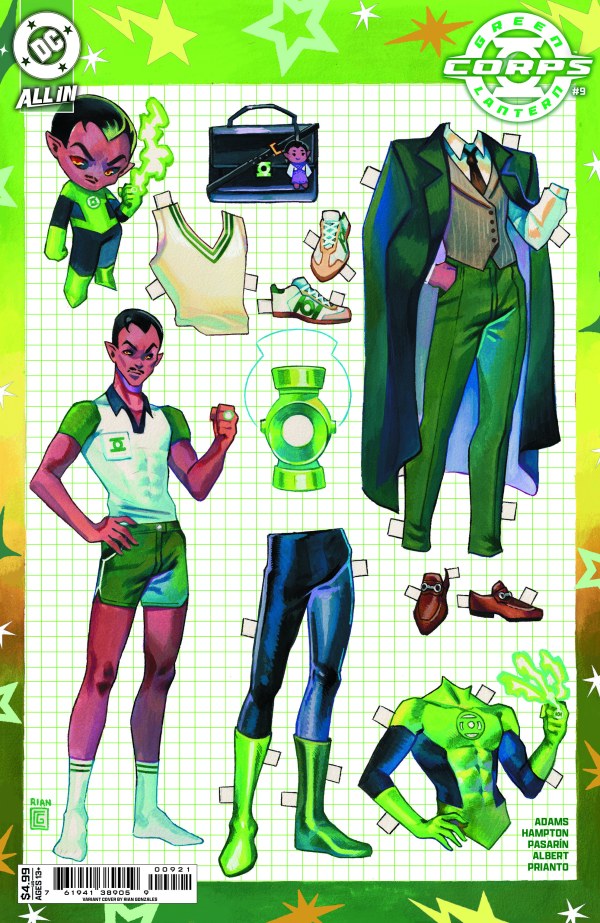Green Lantern Corps #9 Cover B Rian Gonzales Card Stock Variant (Starbreaker Supremacy)