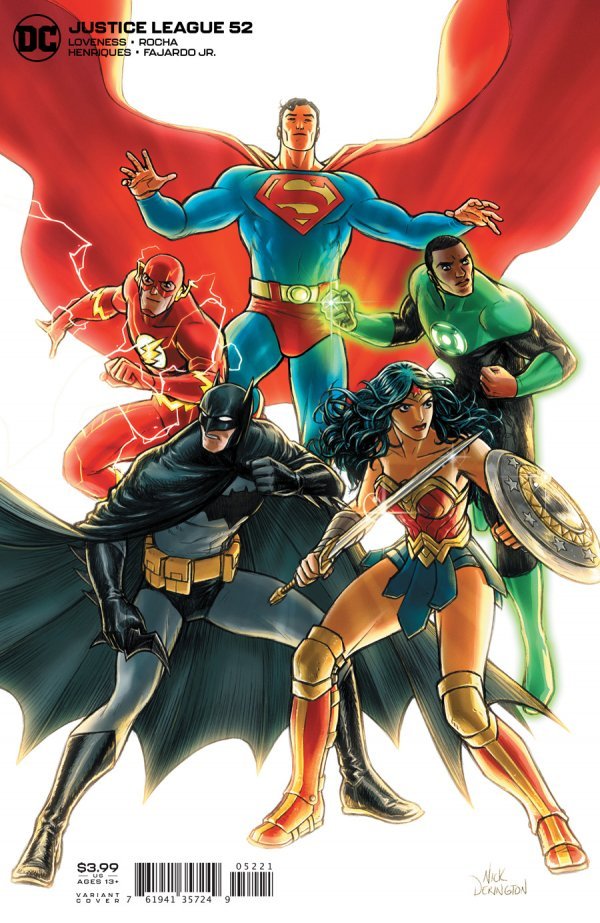 Justice League #52 Cover B Nick Derington Variant