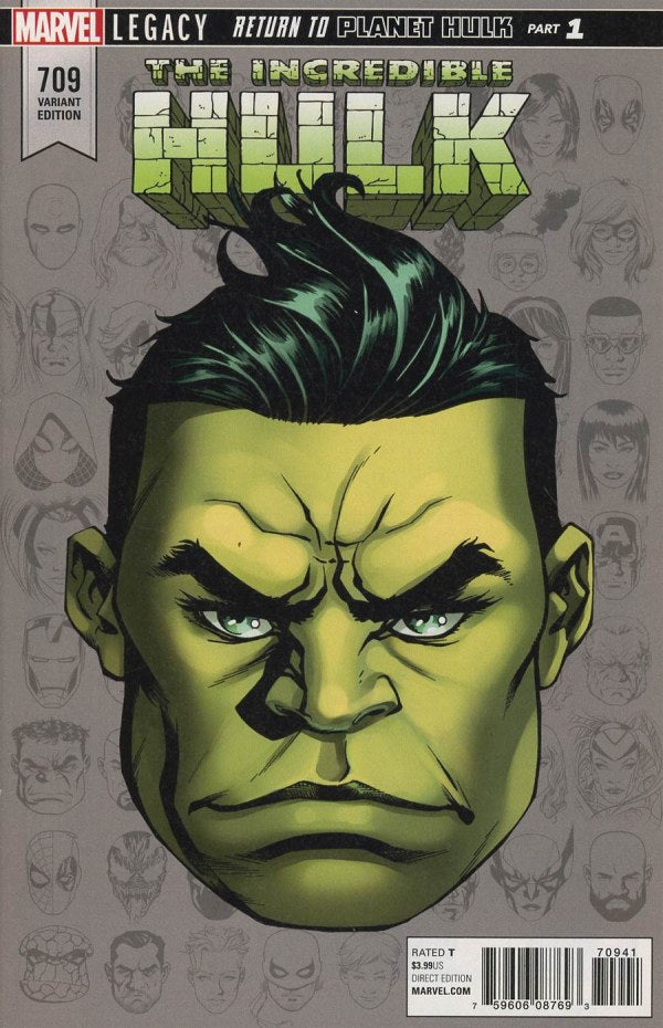 The Incredible Hulk #709 1:10 Mike McKone Legacy Headshot Variant