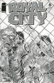 Royal City #6 Jeff Lemire Black & White The Walking Dead #16 Tribute Variant