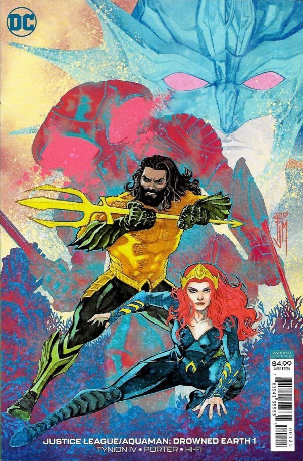 Justice League / Aquaman: Drowned Earth #1 Francis Manapul Aquaman Movie Variant