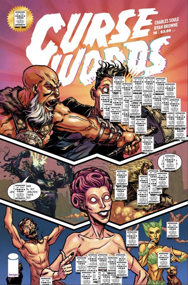 Curse Words #16 Cover D Ryan Browne CBLDF Censored Variant