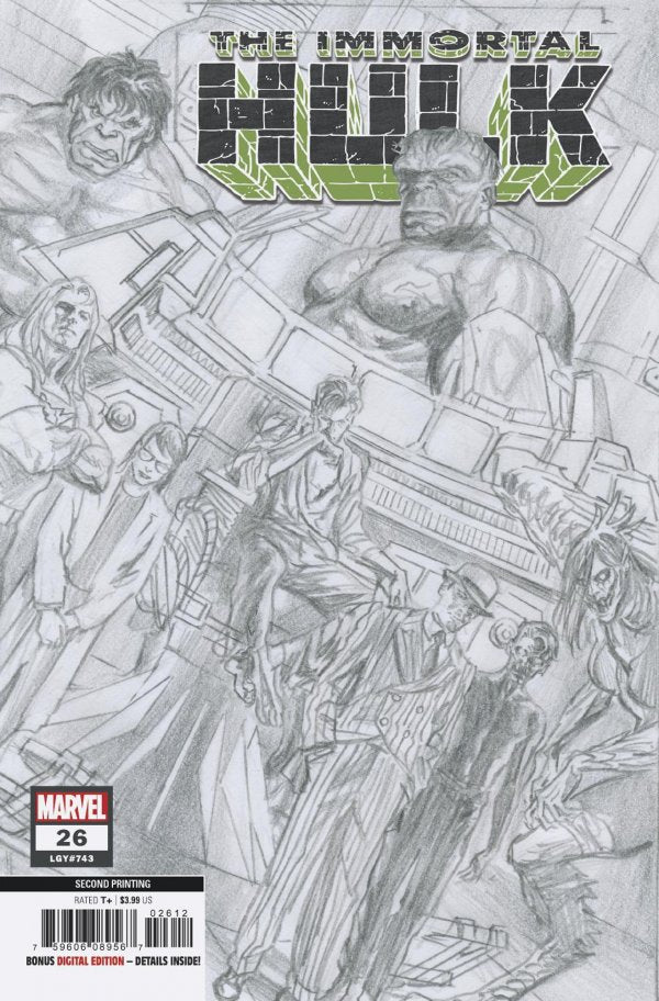 The Immortal Hulk #26 2nd Printing Variant by Alex Ross