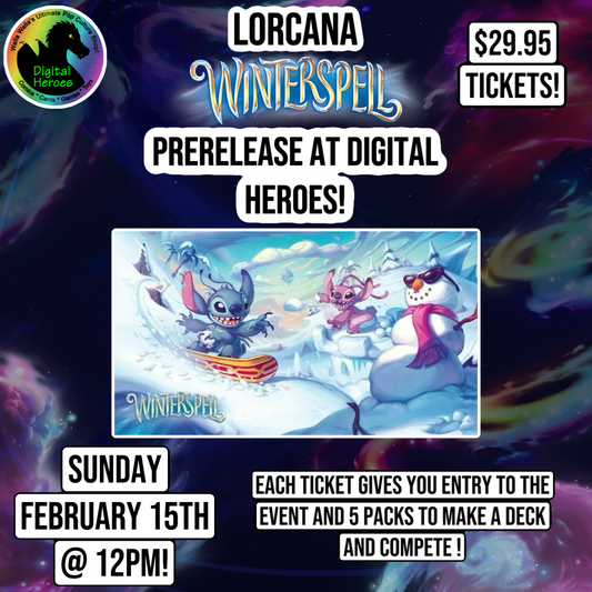 02/15/2026 12:00 PM Disney Lorcana Winterspell Prerelease Ticket
