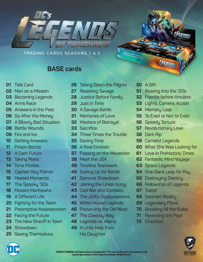 2018 Cryptozoic DC's Legends of Tomorrow Seasons 1 & 2 Hobby Box