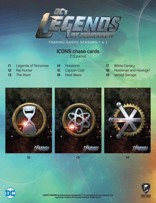2018 Cryptozoic DC's Legends of Tomorrow Seasons 1 & 2 Hobby Box