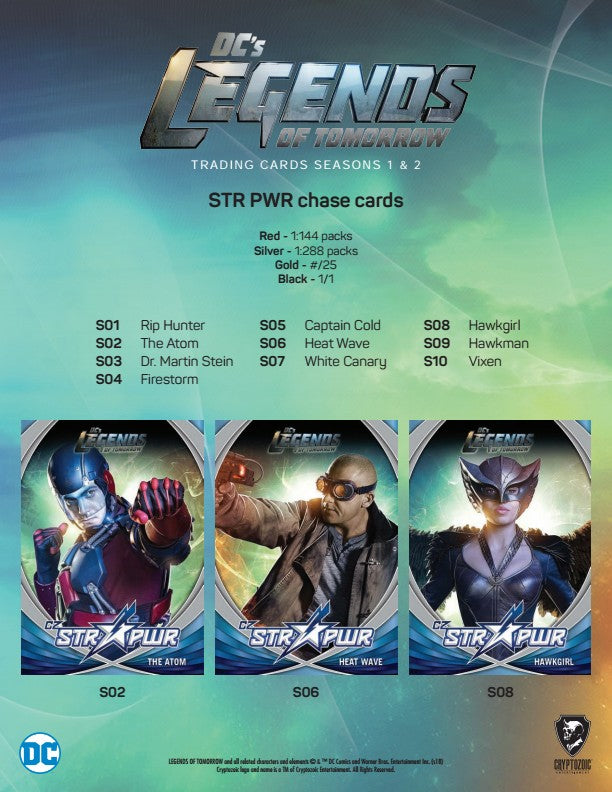 2018 Cryptozoic DC's Legends of Tomorrow Seasons 1 & 2 Hobby Box