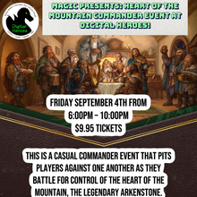 09/04/2026 6:00PM Magic Presents: Heart of the Mountain Commander Ticket