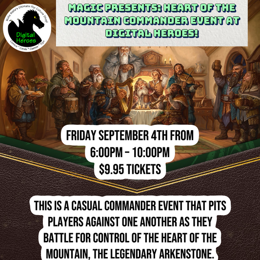 09/04/2026 6:00PM Magic Presents: Heart of the Mountain Commander Ticket