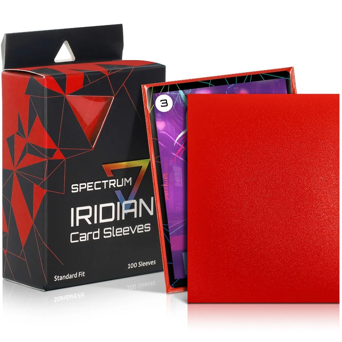 BCW Iridian™ Matte Sleeves 100ct - Red