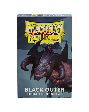 Dragon Shield Black Outer Sleeves - Matte
