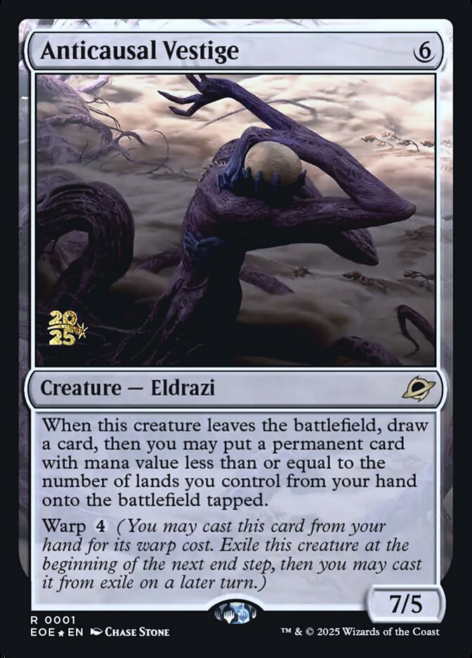 Magic MTG Anticausal Vestige [Edge of Eternities Promos] Near Mint Foil