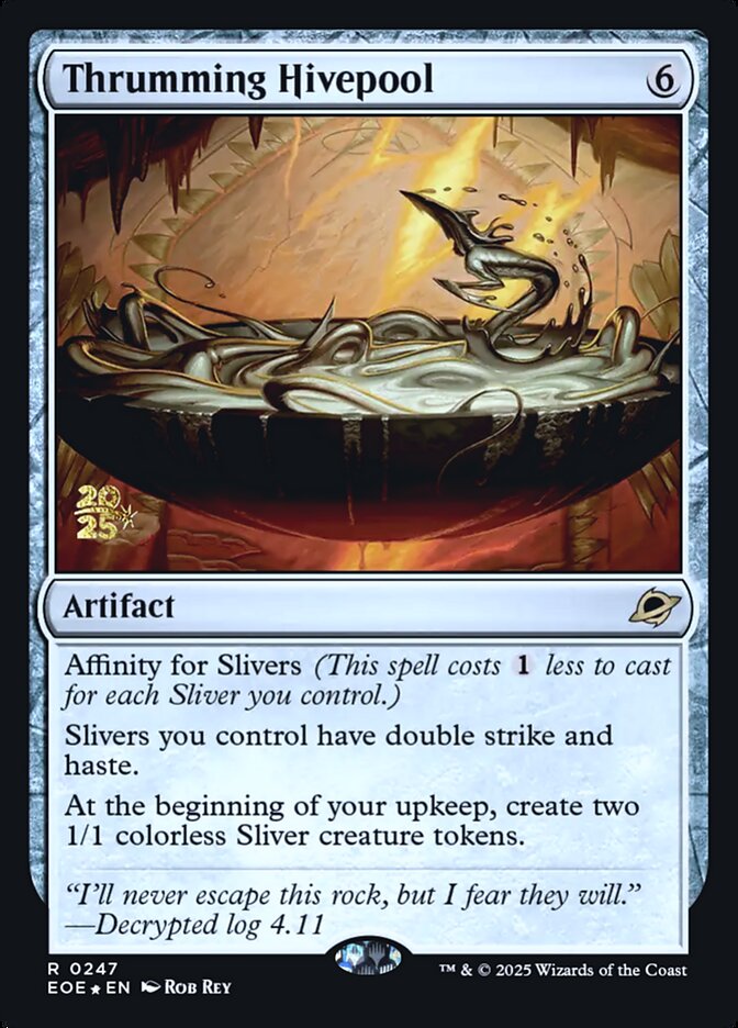 Magic MTG Thrumming Hivepool [Edge of Eternities Promos] Near Mint Foil