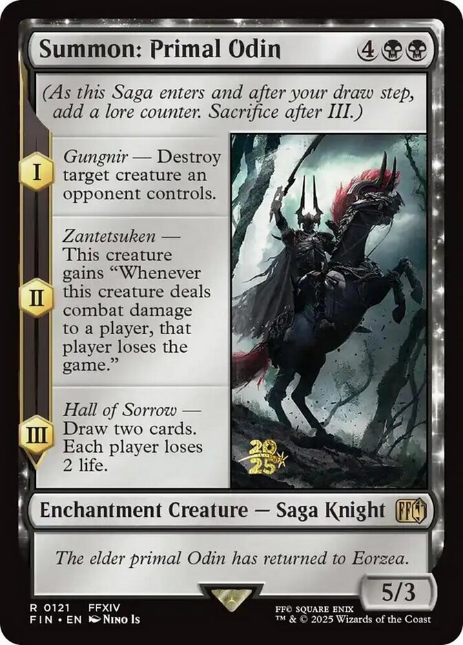 Magic MTG Summon: Primal Odin [Final Fantasy Promos] Near Mint