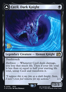 Magic MTG Cecil, Dark Knight // Cecil, Redeemed Paladin [Final Fantasy Promos] Near Mint