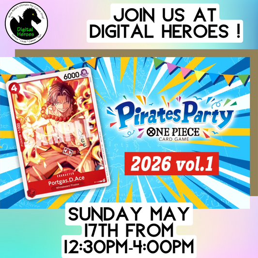 05/17/2026 12:30 PM ONE PIECE CARD GAME Pirates Party 2026 Vol.1 Event Ticket