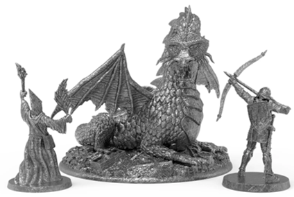 Sirius Metal Dungeons & Dragons 1977 D&D Basic Set Miniatures