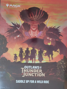 Framed Magic: the Gathering WPN Promotional Poster - Outlaws of Thunder Junction (Foil)