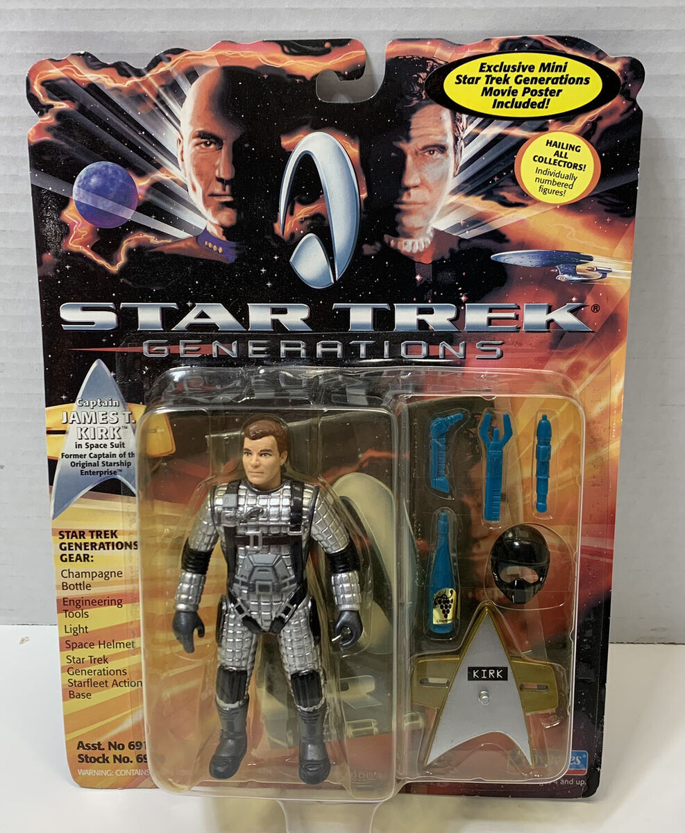 1994 Playmates Star Trek Generations Captain James T. Kirk In Space Suit