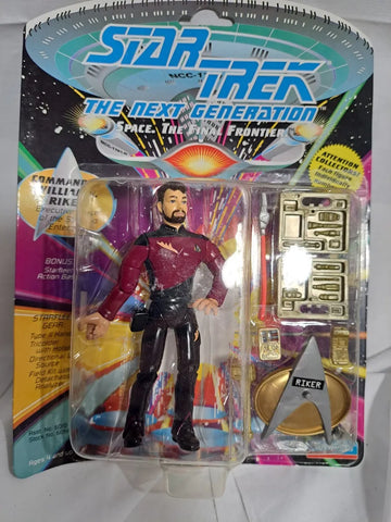 1993 Playmates Star Trek The Next Generation Commander William T Riker Action Figure