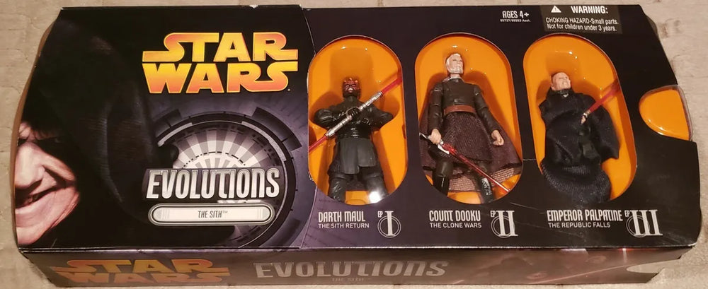 2005 Star Wars Evolutions The Sith Darth Maul Count Dooku Emperor Palp