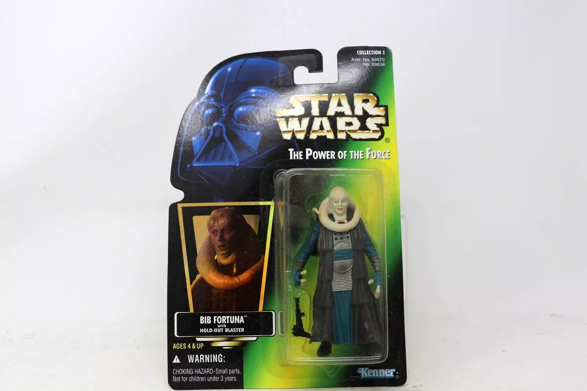 Star Wars POTF Bib Fortuna Action Figure Collection 2 Green Card