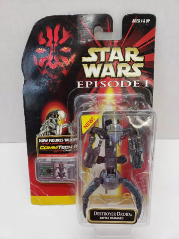 Star Wars Episode 1 Destroyer Droid Action Figure with Commtech Chip