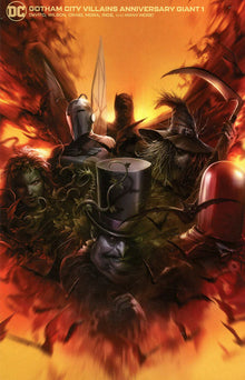 GOTHAM CITY VILLAINS ANNIVERSARY GIANT #1 (ONE SHOT) CVR G INC 1:25 FRANCESCO MATTINA CARD STOCK VAR