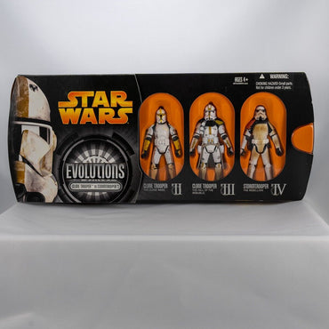 Star Wars Evolutions Clone Trooper to Stormtrooper Version 2 Set Dirty Variation Hasbro 2006