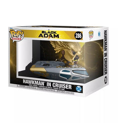 Pop Rides Super Deluxe Black Adam Hawkman Cruiser Figure