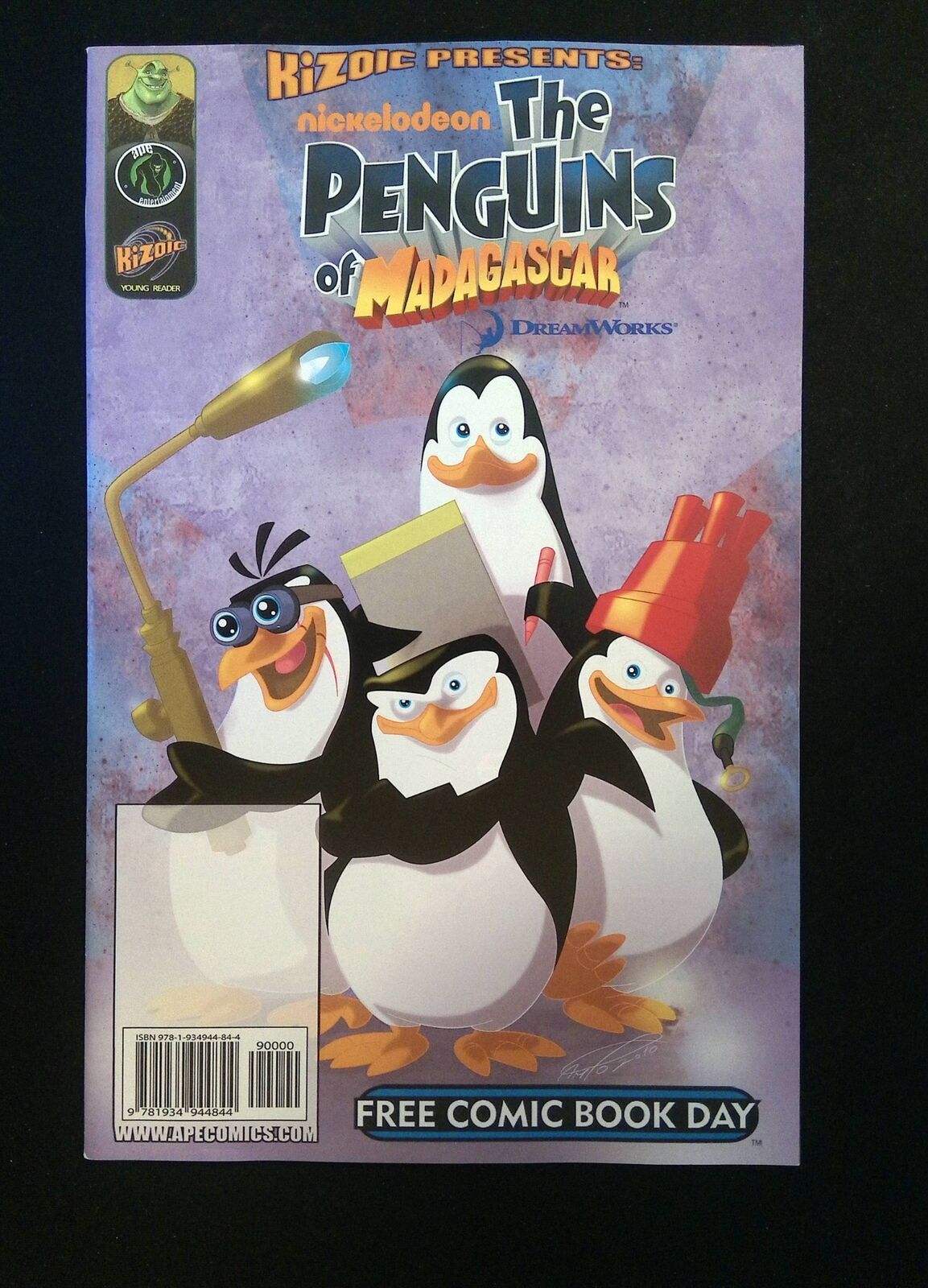 Kizoic Presents: Shrek & The Penguins Of Madagascar FCBD 2010 Comic Book NM