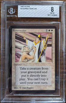 Magic: the Gathering MTG Resurrection [Alpha Edition] Graded BGS 8 NM/MT