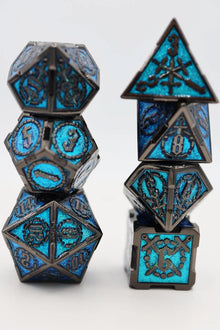 Foam Brain Metal RPG Dice Set: Crossed Swords - Sword of the Deep
